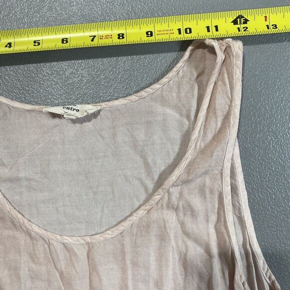 ENTRO Anthropologie Midi Dress Sleeveless Lace Ruffle Asymmetrical Womens M Pink - Picture 4 of 11